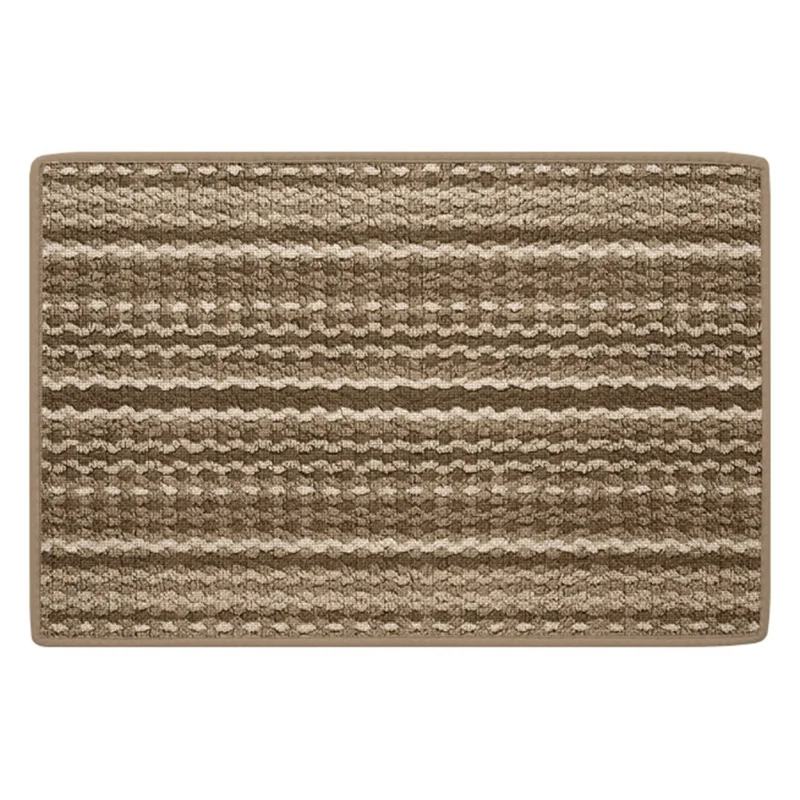 50x80cm Quick Dry Absorbent Bath Mat Non-Slip Rubber Base Door Mat for Bathroom Entrance - Brown