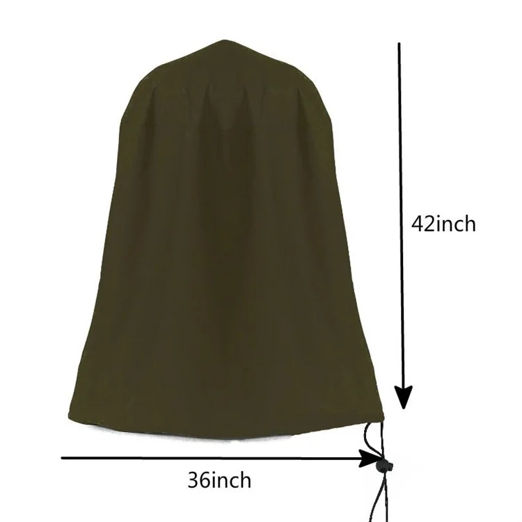 KG0119 Garden Fountain Dust Cover Waterproof Cover Outdoor Sculpture Statue Cover Protector - Grey