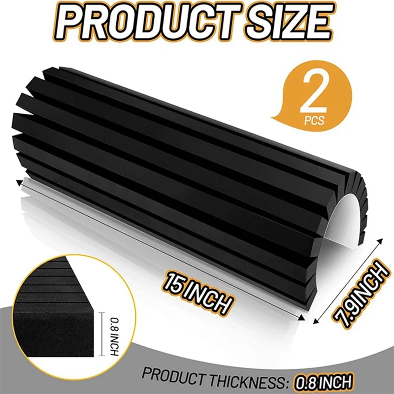 2 Pezzi Protettore per Pareti e Colonne del Garage Autoadesivo in Schiuma EVA Protezioni Paraurti per Protezione da Urti delle Portiere dell'Auto