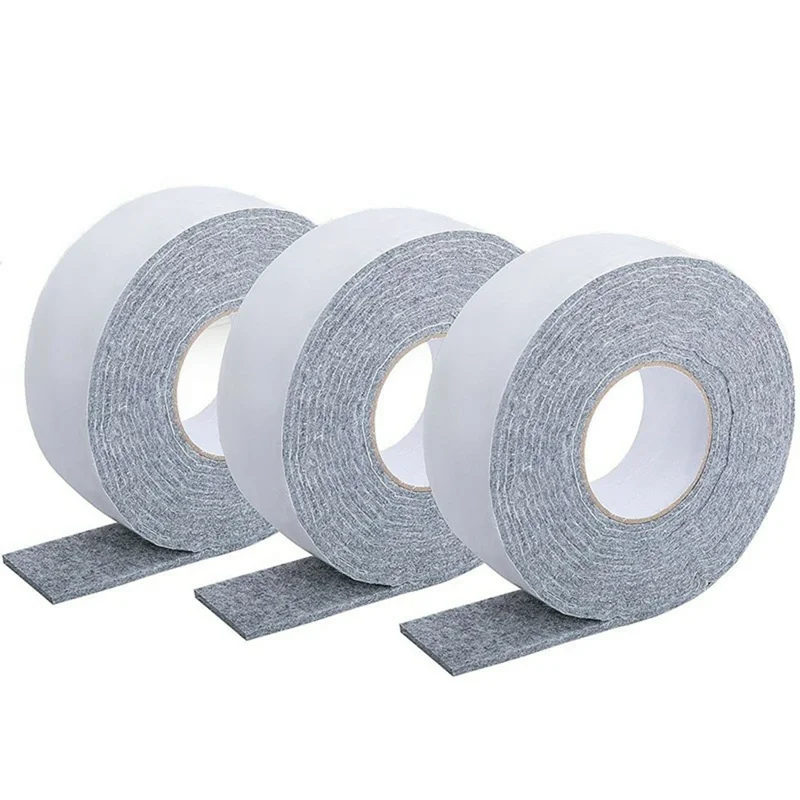 3Pcs Window Condensation Absorption Tape 16.4ft Self-Adhesive Anti-Condensation Felt Strip for Glass Windows