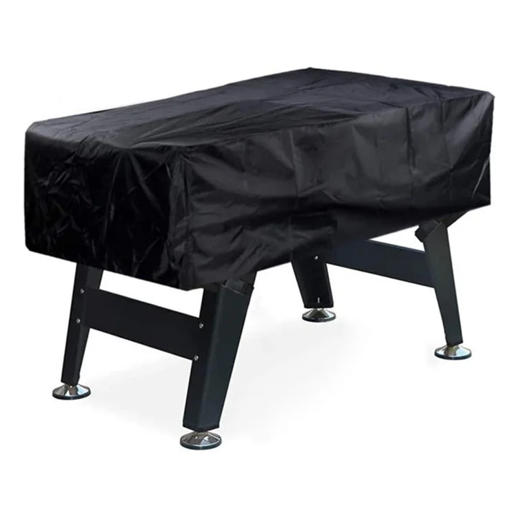 KG0212 Fußballkicker-Abdeckung Outdoor Wasserdicht Patio Kaffee Stuhl Billard Fußball Tisch Staubabdeckung (420D Silberbeschichtung) 