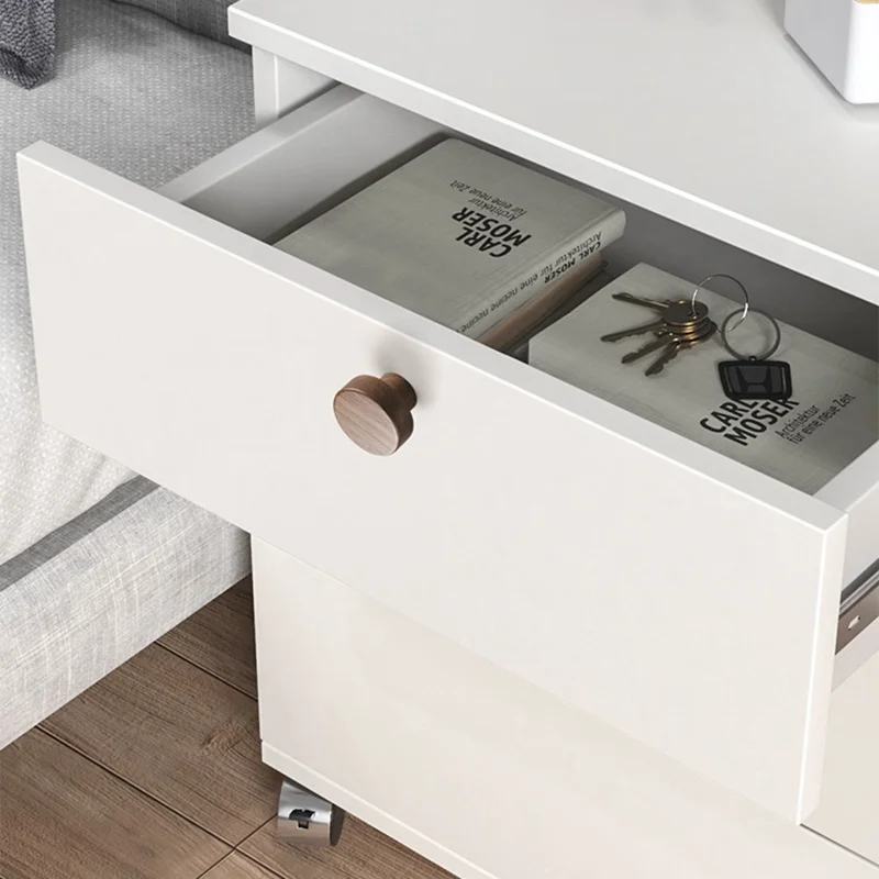 Round Wood Cabinet Handles Drawer Knobs Solid Wood Door Pulls with 22mm Screws for Cabinet Wardrobe Drawer - 3303 /  38x25mm  /  Beige