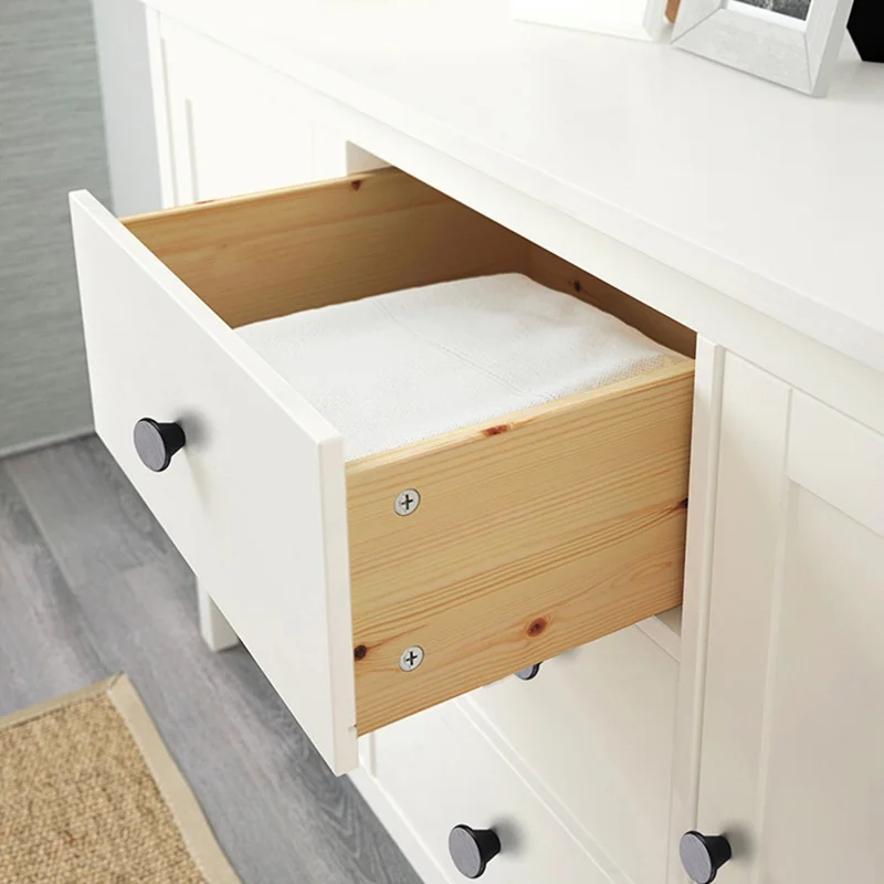 Round Wood Cabinet Handles Drawer Knobs Solid Wood Door Pulls with 22mm Screws for Cabinet Wardrobe Drawer - 3303 /  38x25mm  /  Beige