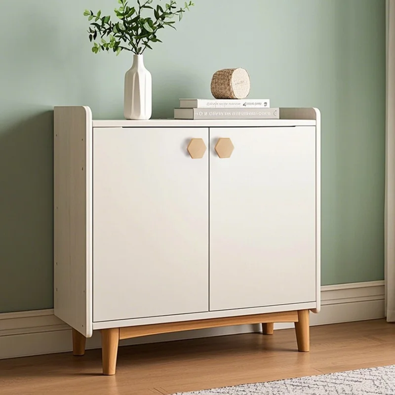 Round Wood Cabinet Handles Drawer Knobs Solid Wood Door Pulls with 22mm Screws for Cabinet Wardrobe Drawer - 3303 /  38x25mm  /  Beige