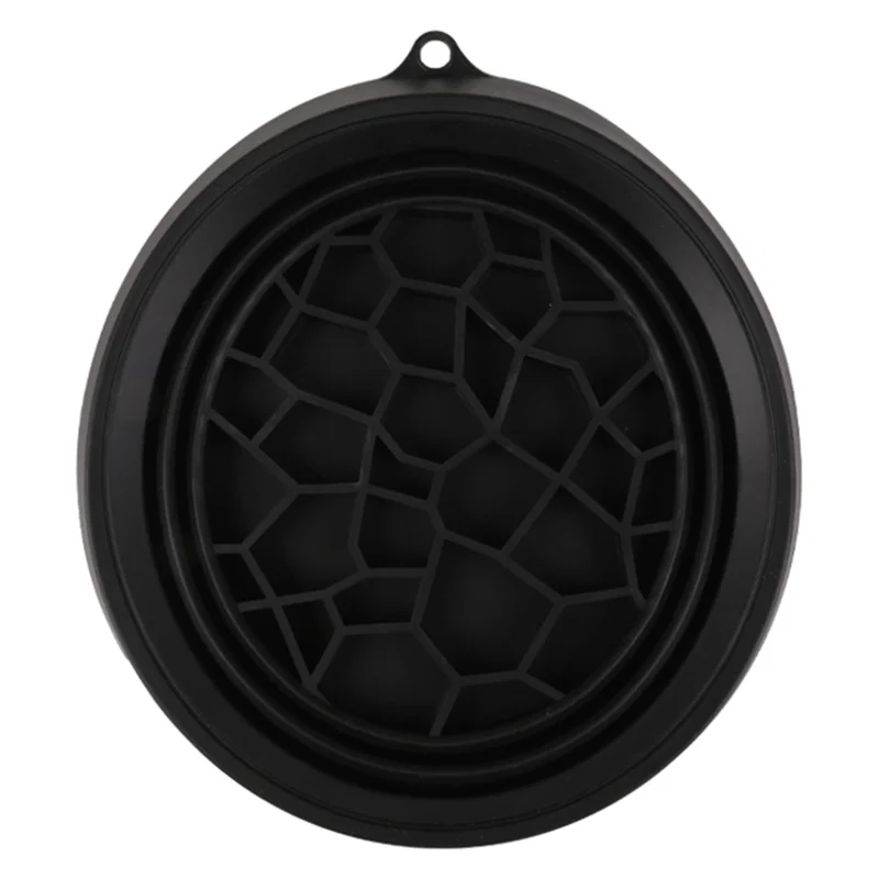 Collapsible Silicone Face Basin Ice Cold Therapy Multipurpose Foldable Washbasin for Skincare Travel (FDA Certified, BPA-Free)  - Black