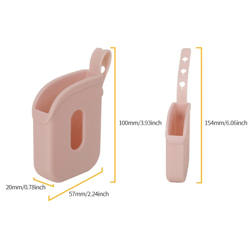 Silicone Hand Sanitizer Protective Case for Touchland Spray Bottle Protective Cover with Strap - Black