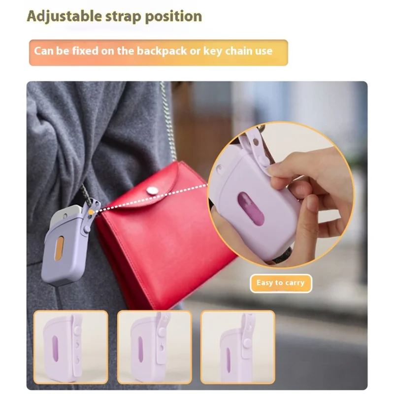 Silicone Hand Sanitizer Protective Case for Touchland Spray Bottle Protective Cover with Strap - Black