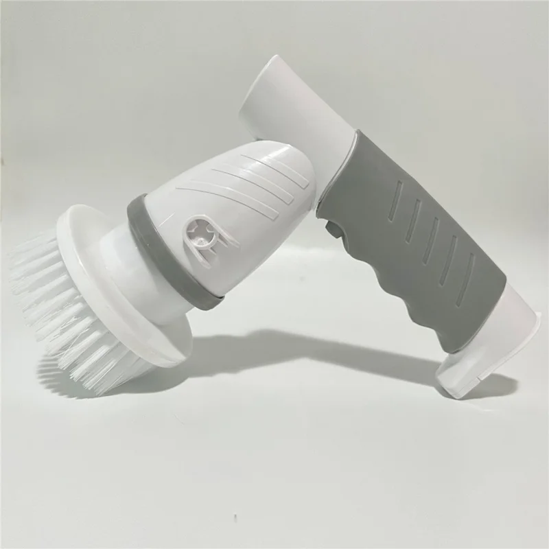 JESOPB k108 Electric Cleaning Brush 2000mAh 4.2V EU Plug Rechargeable Multi-Function Cleaner with 4 Brush Heads - Grey