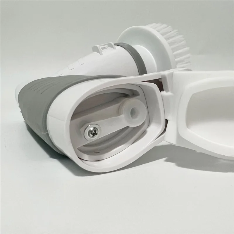 JESOPB k108 Electric Cleaning Brush 2000mAh 4.2V EU Plug Rechargeable Multi-Function Cleaner with 4 Brush Heads - Grey