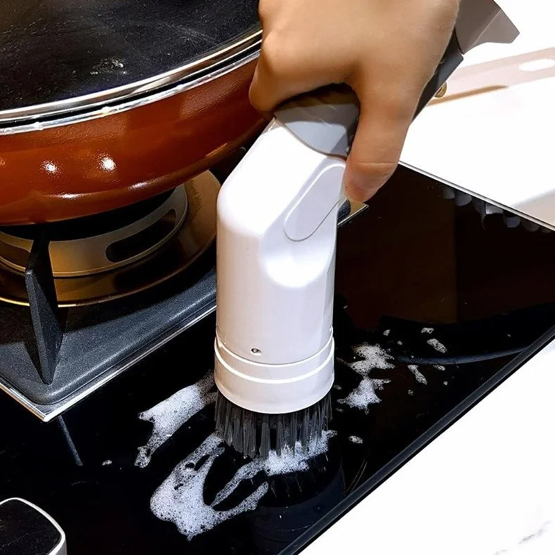 JESOPB K-119 Electric Cleaning Brush IPX7 Waterproof 360 Degrees Rotation Rechargeable Multi-Function Cleaner Scrubber for Home Kitchen Bathroom