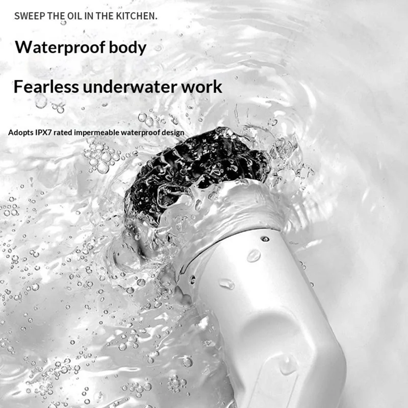 JESOPB K-119 Electric Cleaning Brush IPX7 Waterproof 360 Degrees Rotation Rechargeable Multi-Function Cleaner Scrubber for Home Kitchen Bathroom