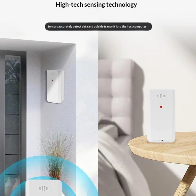 Orologio con Previsioni del Tempo, Termometro Digitale per Temperatura e Umidità Interna, Sveglia Wireless RF, Stazione Meteorologica - Nero