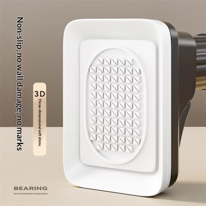 1.9-2.6m Retractable Telescopic Clothes Drying Rod One-Click Extension No Drilling Wall Mounted Closet Balcony Rack - Grey