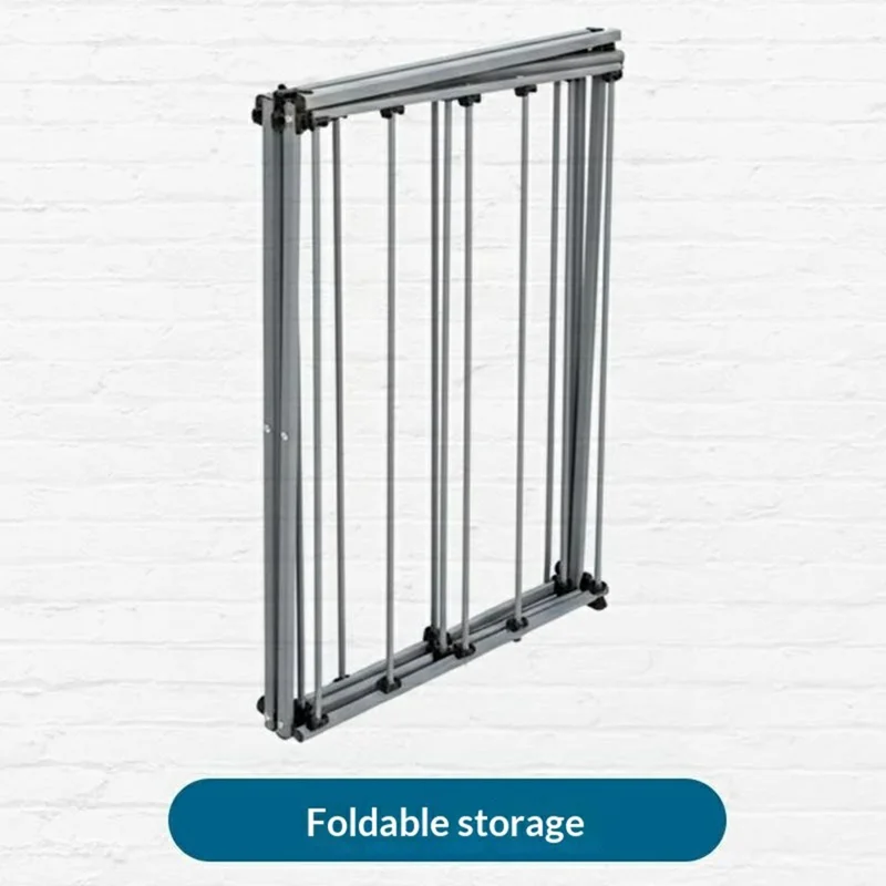 3-Tier Foldable Clothes Drying Rack Easy Install Indoor Outdoor Floor Standing Laundry Rack Portable Garment Hanger