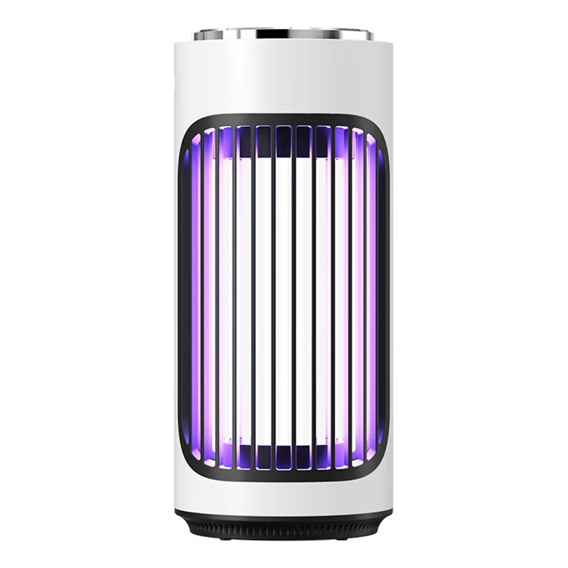 MWD-868 Rechargeable Mosquito Killer Lamp 3600V Electric Shock UV Light Bug Zapper for Indoor Outdoor - White