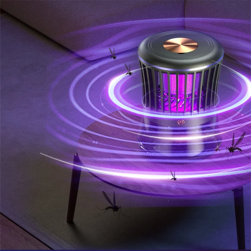 S2 Mosquito Killer Lamp UV Light Trap Quiet Operation 368nm Electric Bug Zapper for Indoor Outdoor