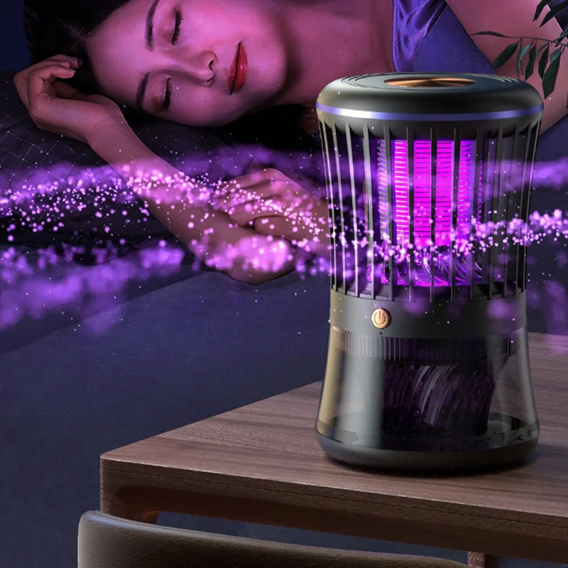 S2 Mosquito Killer Lamp UV Light Trap Quiet Operation 368nm Electric Bug Zapper for Indoor Outdoor