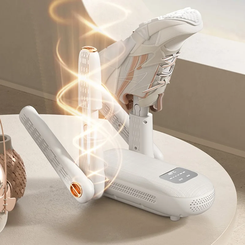 X2 4 Arms Smart Dual Stand Shoe Dryer Quick Drying Dehumidification Foldable Portable Shoes Drying Machine, EU Plug