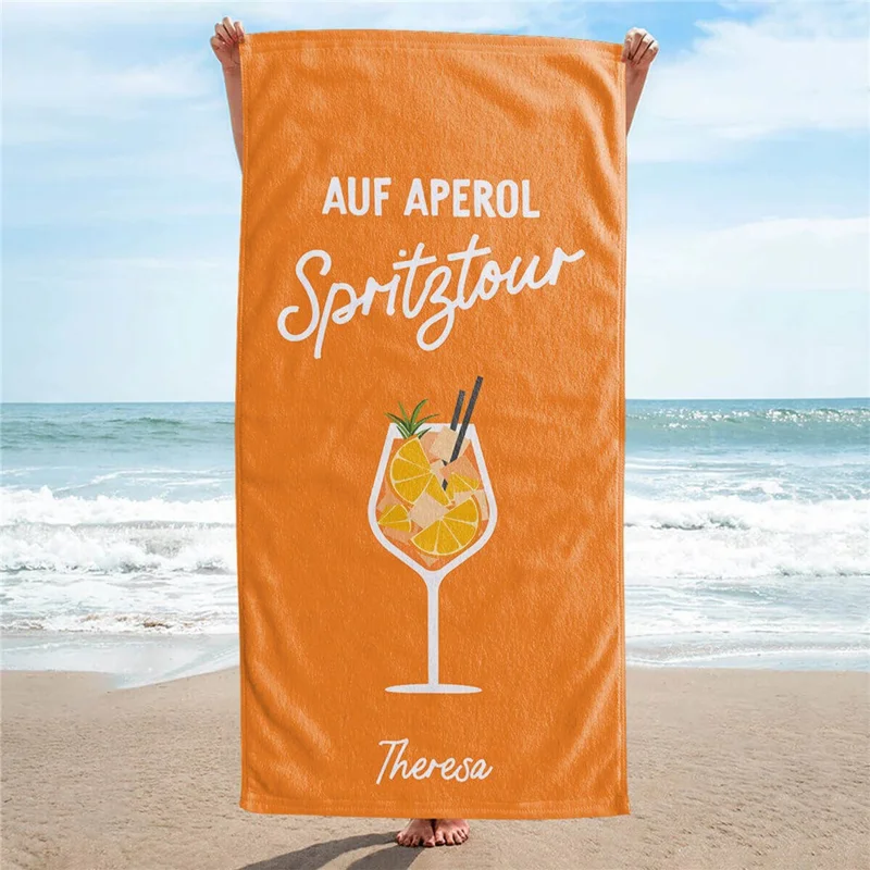 Serviette de plage en microfibre 70x140 cm, séchage rapide, imprimé numérique, sans sable, serviette de voyage pour plage et natation