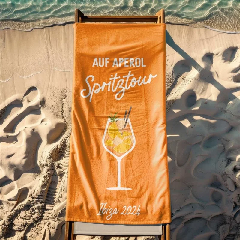 Serviette de plage en microfibre 70x140 cm, séchage rapide, imprimé numérique, sans sable, serviette de voyage pour plage et natation