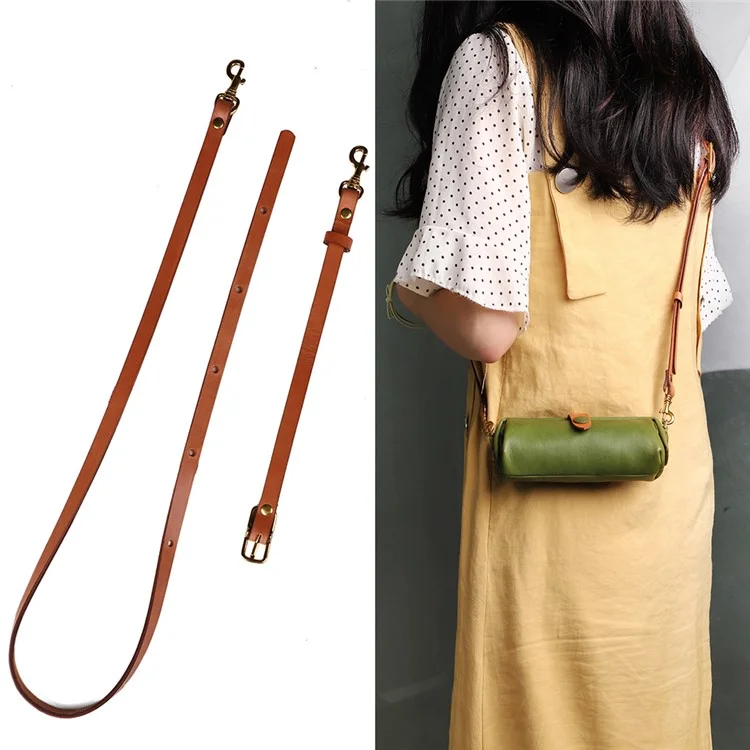 3009 Bag Strap Genuine Leather Detachable Adjustable Shoulder Strap Replacement