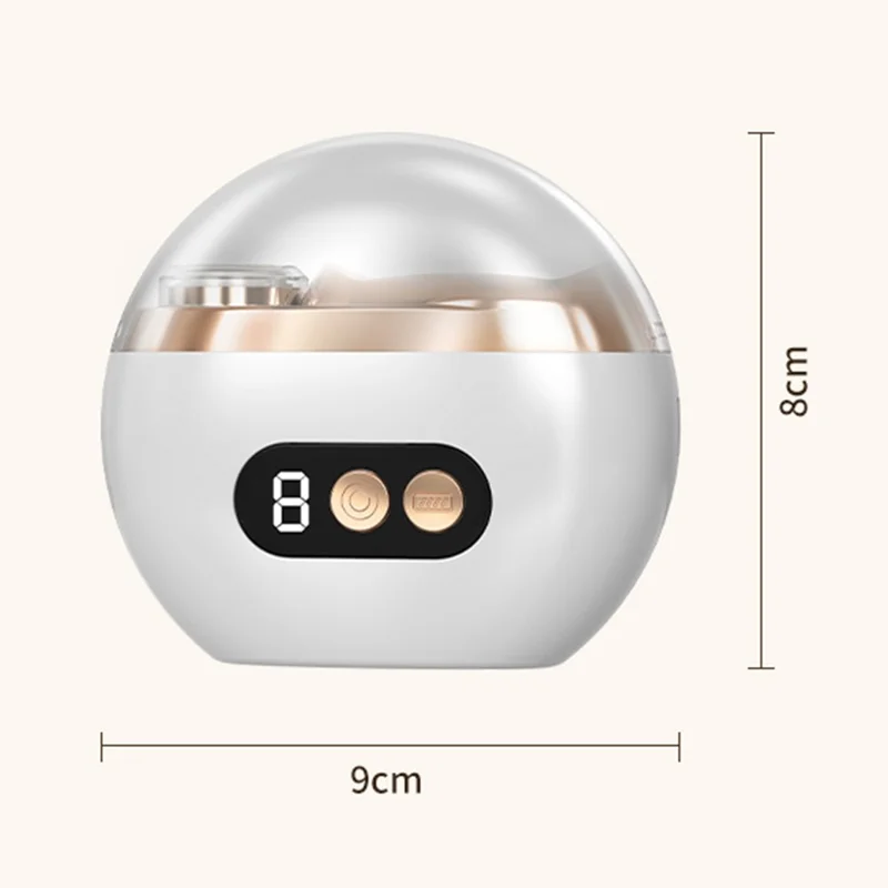 HZ-005 Elektrisk Nagelklippare, Återladdbar med 3 Hastighetsinställningar, Automatisk Nageltrimmer för Hemmet - Orange