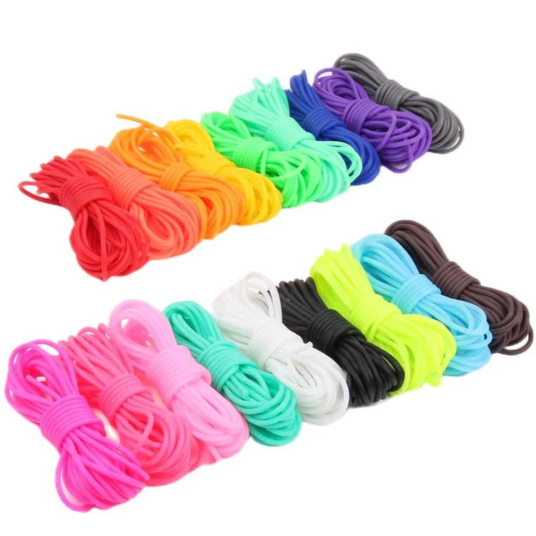 5m Length Flexible Tube DIY Ornament Accessories 2mm Hollow Silicone Tube - Purple