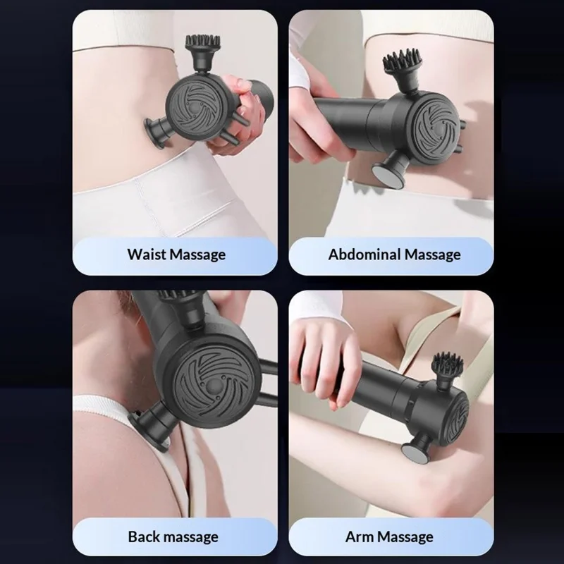 Multi-Functional Fascia Release Massage Gun Deep Tissue Massage Gun 4 Speed Levels Portable Muscle Relaxing Massager