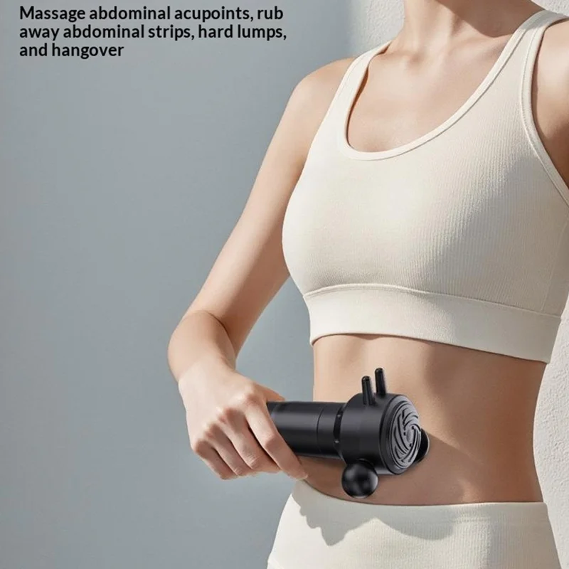 Multi-Functional Fascia Release Massage Gun Deep Tissue Massage Gun 4 Speed Levels Portable Muscle Relaxing Massager