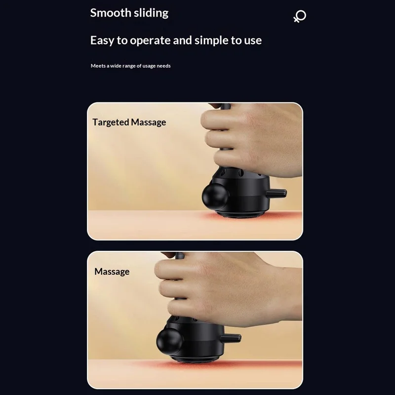 Multi-Functional Fascia Release Massage Gun Deep Tissue Massage Gun 4 Speed Levels Portable Muscle Relaxing Massager