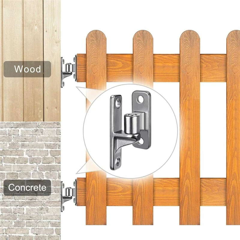 100x35mm 304 Stainless Steel Gate Hinge Fence Door Hardware Rust Resistant Farm Fence