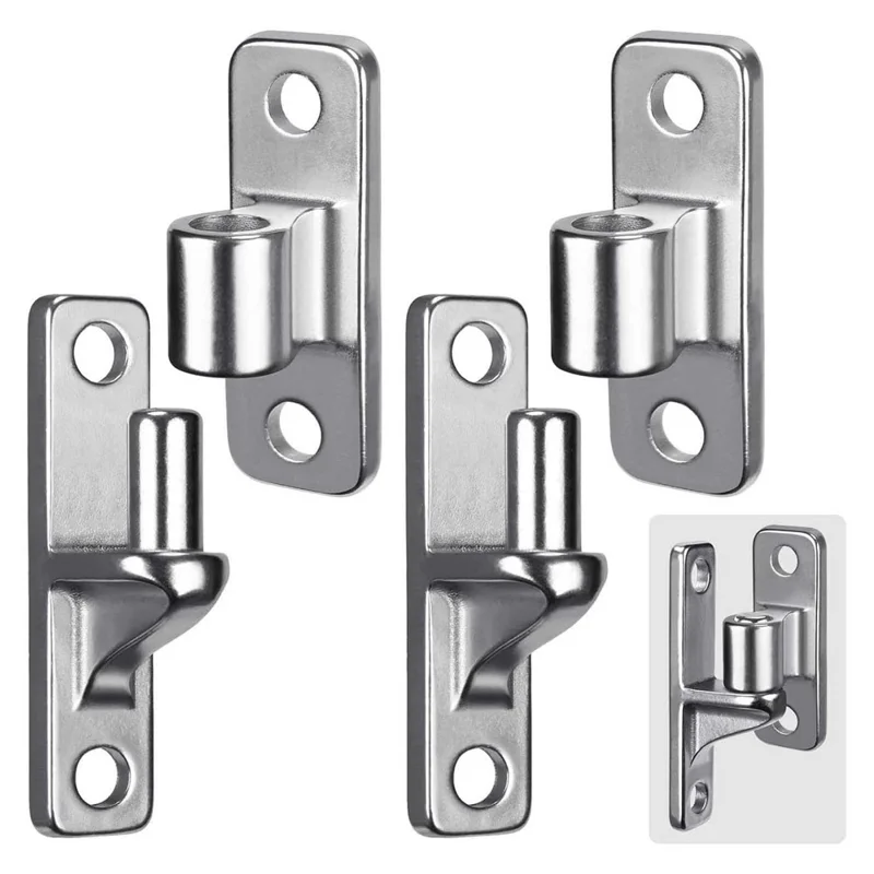 2Pcs 100x35mm 304 Stainless Steel Gate Hinge Fence Door Hardware Rust Resistant Farm Fence