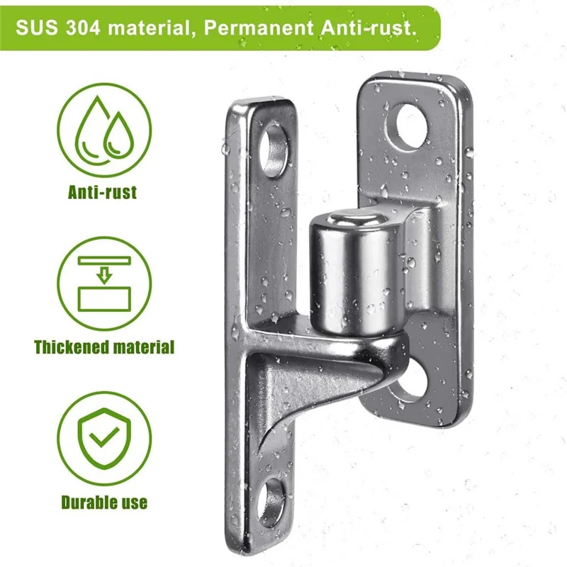 2Pcs 100x35mm 304 Stainless Steel Gate Hinge Fence Door Hardware Rust Resistant Farm Fence