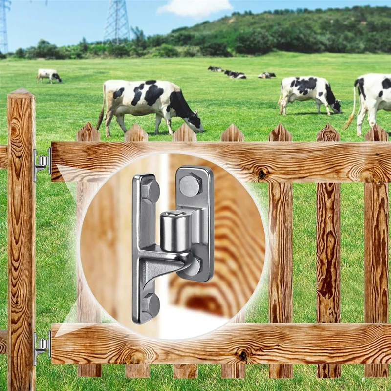 2Pcs 100x35mm 304 Stainless Steel Gate Hinge Fence Door Hardware Rust Resistant Farm Fence