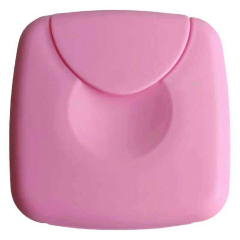 Portable Women Tampon Holder Storage Box Flip Buckle Dustproof Travel Carrying Case - Pink