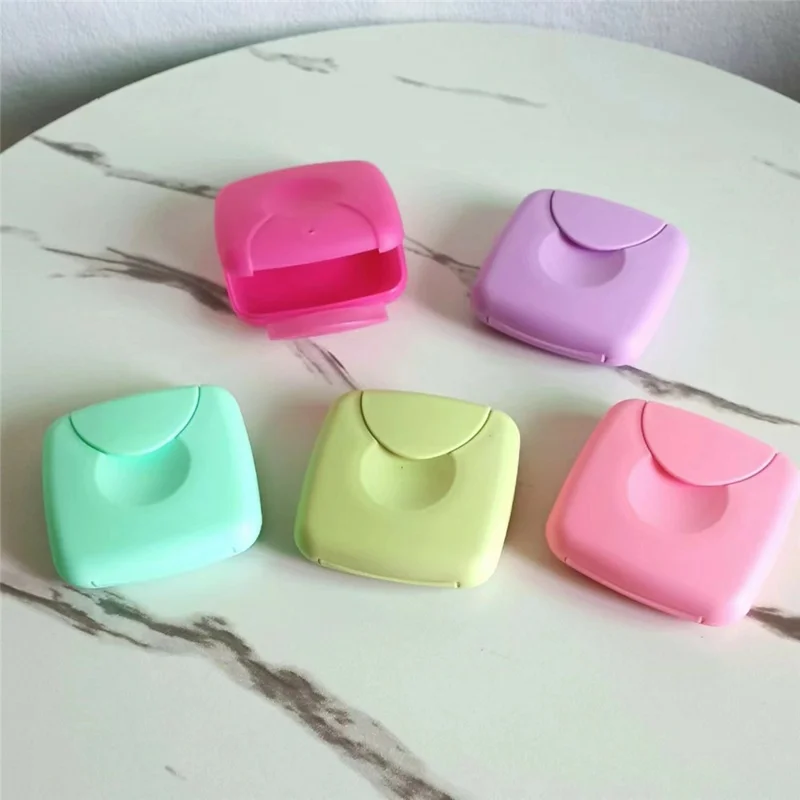 Portable Women Tampon Holder Storage Box Flip Buckle Dustproof Travel Carrying Case - Pink
