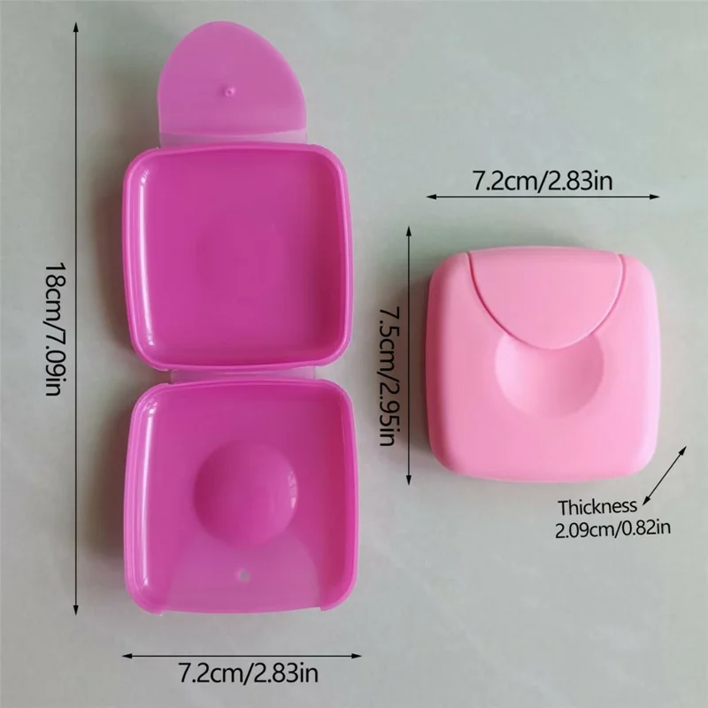 Portable Women Tampon Holder Storage Box Flip Buckle Dustproof Travel Carrying Case - Pink
