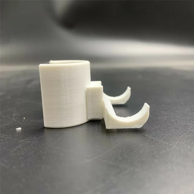 Badrum Duschstolpe Svart Höllare för Rakapparat, Ingen Borning, Clip-on, Vithet