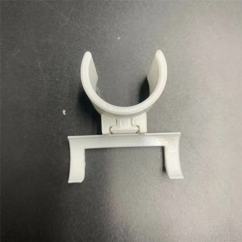 Badrum Duschstolpe Svart Höllare för Rakapparat, Ingen Borning, Clip-on, Vithet