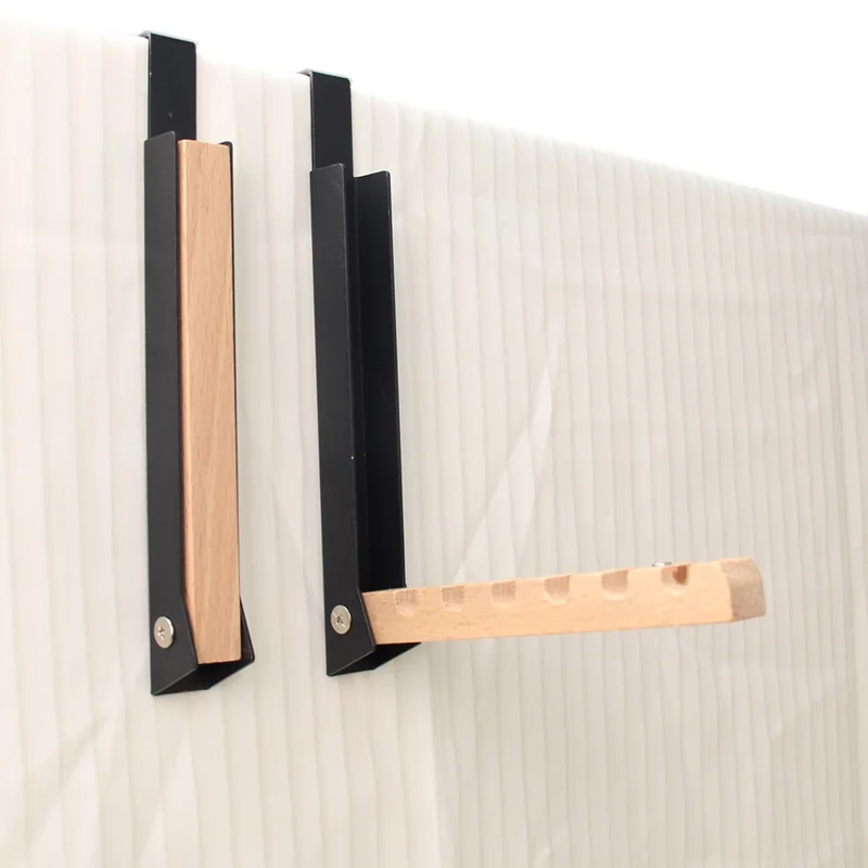 Portable Travel Clothes Drying Rack No Drill Foldable Over Door Hook Hanger for Hotel Room - White