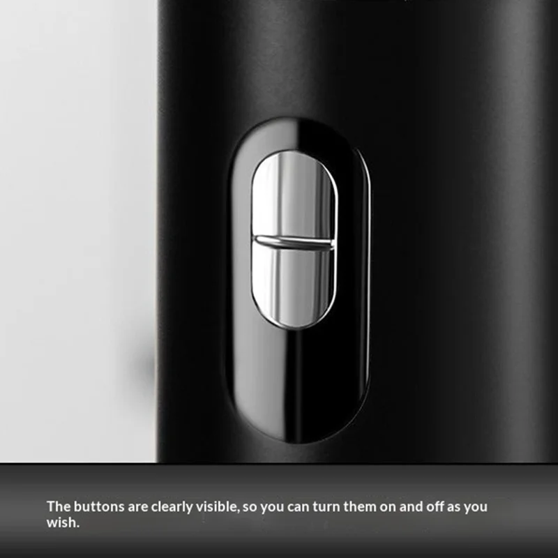 Elektrische Gewürzmühle Ein-Knopf-Pfeffer- und Salzmühle wiederaufladbares Küchenmahlwerk für die Zubereitung - Schwarz