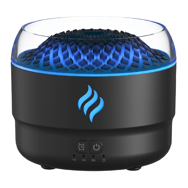 DP-167A 280ml Ultrasonic Humidifier with 7-Color LED Lights Essential Oil Diffuser for Home Office - Black