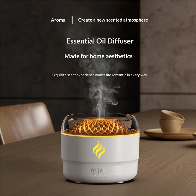 DP-167A 280ml Ultrasonic Humidifier with 7-Color LED Lights Essential Oil Diffuser for Home Office - Black