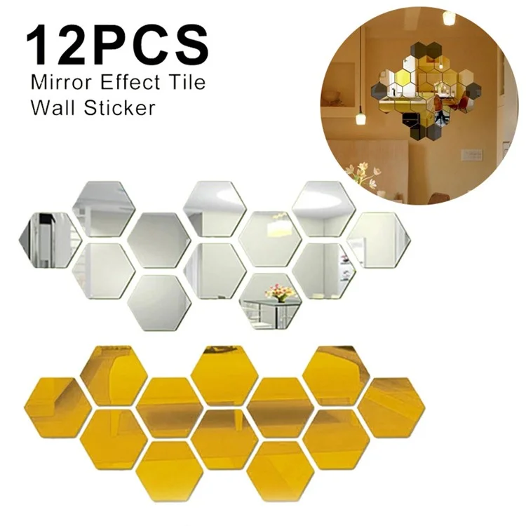 H01200 4x100cm Self-Adhesive Mirror Mosaic Glass Mini Square Tiles DIY Crafts Wall Sticker (Each Square: 5mm) - Silver