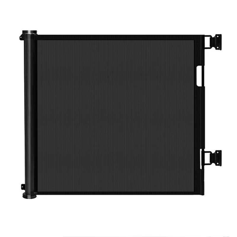 1.8m Retractable Baby Safety Gate Pet Barrier Gate Stretchable Door Guard Stair Protection - Black