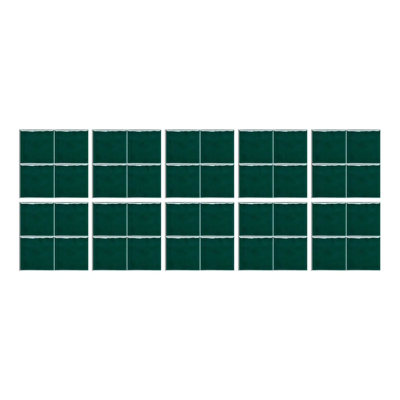 10 uds. 15x15 cm, autoadhesivas, azulejos de cocina, pegatinas impermeables PBS, cuadradas, para baño - PBS01