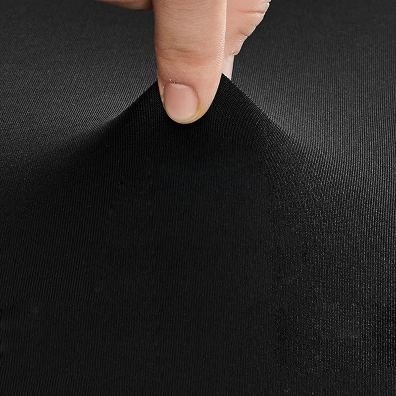 80x110cm Cocktail Table Cover Elastic Tablecloth High Top Bar Table Cover for Wedding Party Events - Black