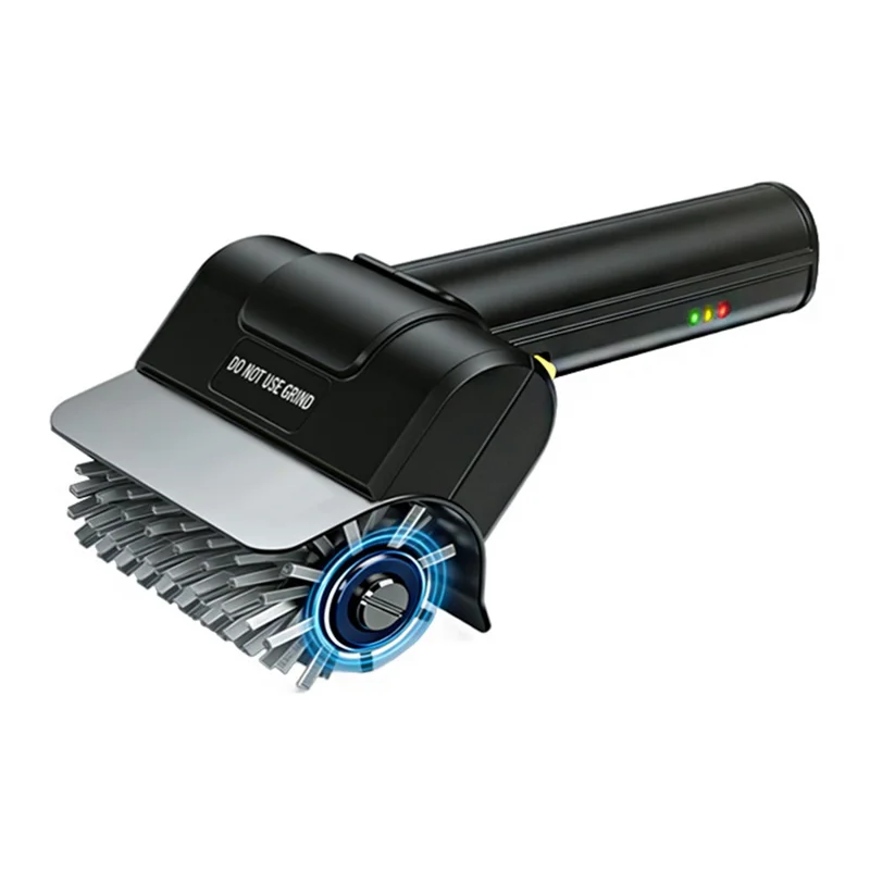 Electric Grill Cleaning Brush 2000mAh Wireless BBQ Cleaner Clean Brush with 1Pc Rolling Brush Head for Outdoor