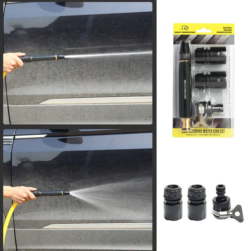 4Pcs High Pressure Power Washer Nozzle Set Aluminum Alloy Rotatable Sprayer Nozzle for Car Washing Garden