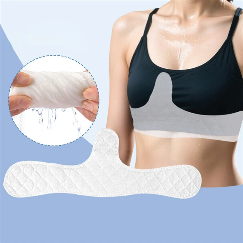Sports Sweat Pads Absorbent Anti-Moisture Cotton Washable Reusable Underarm Pads for Exercise Workout - Shaped Pad